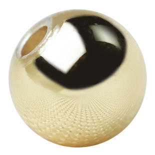 14K包金圆珠子18K24K散珠隔珠光面金球手串手链耳坠耳饰diy配饰品