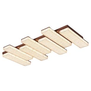 帕莎 客厅吸顶灯 2026新款中古风客厅灯LED水转印胡桃木大厅主灯