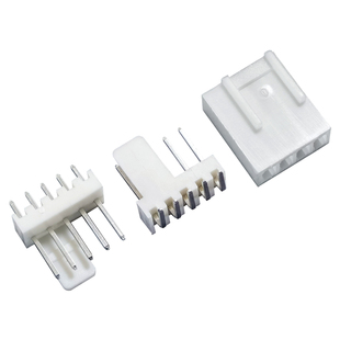 2510错位4P/5P直针弯针风扇针座2.54mm间距插头半靠背供电连接器