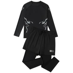 泳裤男士泳衣套装2023新款泡温泉上衣男款大码防尴尬游泳装备全套