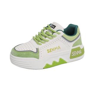 森马女鞋冬季高级感百搭小众设计感休闲板鞋运动厚底增高小白潮鞋