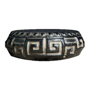 仿古老石头旧石墩青石雕刻草龙台石鼓摆件茶台壶垫陈列摆设底座