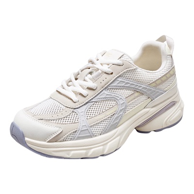 YRC休闲风老爹鞋女秋季新款轻便舒适百搭厚底通勤透气旅游跑步鞋