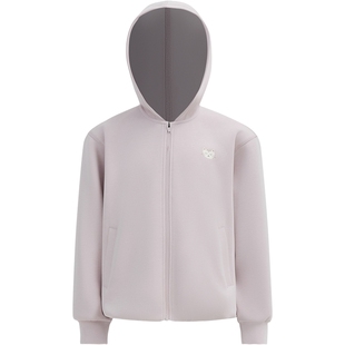 本来BENLAI女童云感柔运动休闲印花连帽外套2026春新款BTT160004