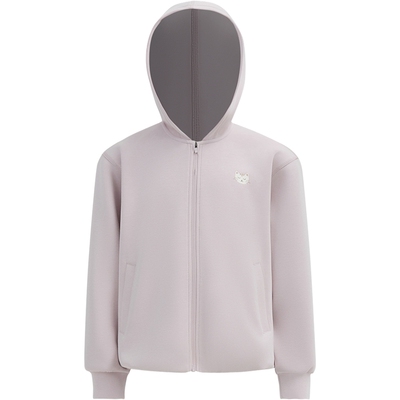 本来BENLAI女童云感柔运动休闲印花连帽外套2026春新款BTT160004