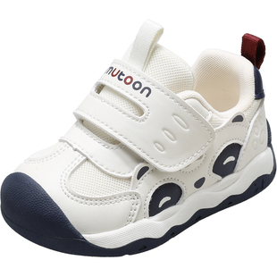 牧童学步鞋2025秋新款原创熊猫宝宝稳护鞋婴儿男童软底轻便女童鞋