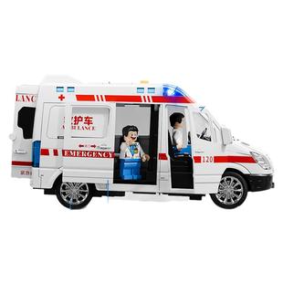 儿童120救护车玩具大号超大号仿真5开门音乐讲故事男孩女孩玩具车