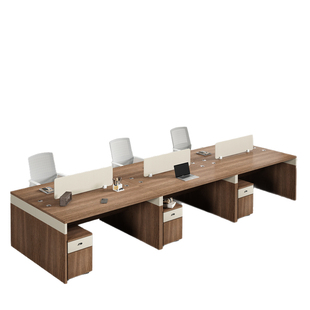 职员办公桌员工位简约现代屏风四4双人位6办公室家具工位桌椅组合