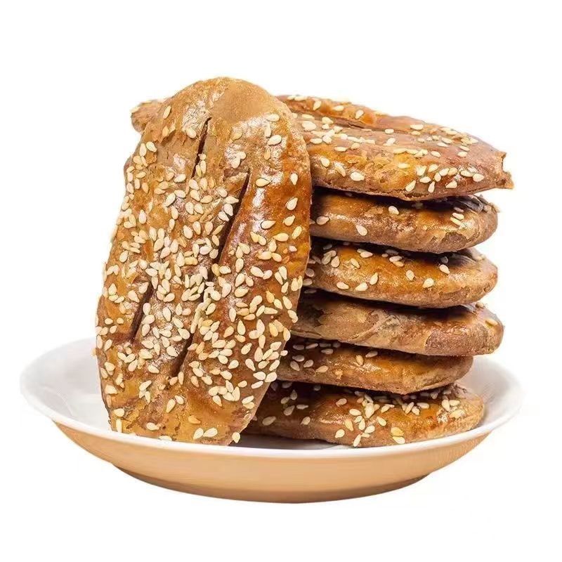 无蔗糖荞麦椒盐酥饼干咸味糕点心牛舌饼老年人零食品粗粮健康咸香