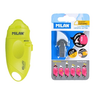 Milan进口美工刀陶瓷刀开快递神器锋利耐用安全不易伤手开箱刀