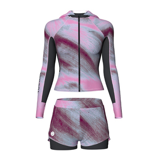 TOSWIM分体泳衣女高级感长袖防晒保守微胖显瘦冲浪泳装2026年新款