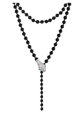 手工串珠玛瑙项链新中式