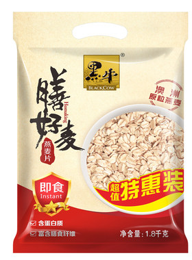 黑牛1800克澳洲无甜味燕麦片