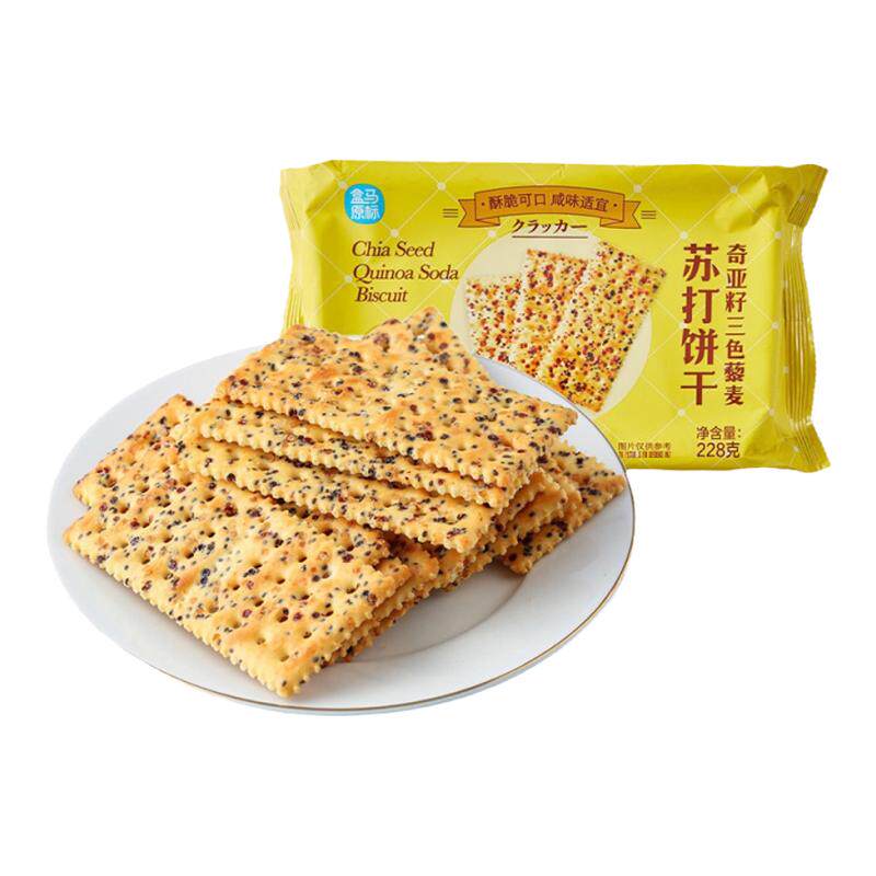 膳食纤维苏打饼干盒马