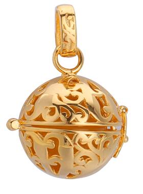 奢金轩圆珠珍珠吊坠扣头球笼扣