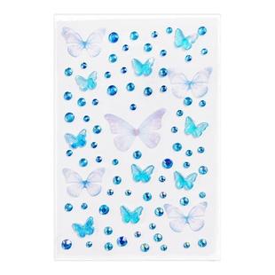 脸部装饰贴亮片妆容儿童蝴蝶贴纸碎钻演唱会舞台妆六一节表演专用