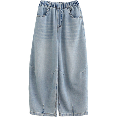 NNGZ夏季女童轻薄透气软牛仔裤洋气百搭儿童直筒裤子童装休闲裤