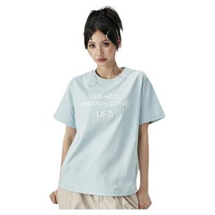 UFZ「防晒凉感速干」潮牌美式t恤男国潮夏季上衣短袖女生情侣装