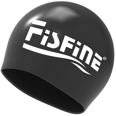 fishfine立体防水大号弹力游泳帽