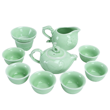 简易功夫茶具套装家用6只泡茶杯子1