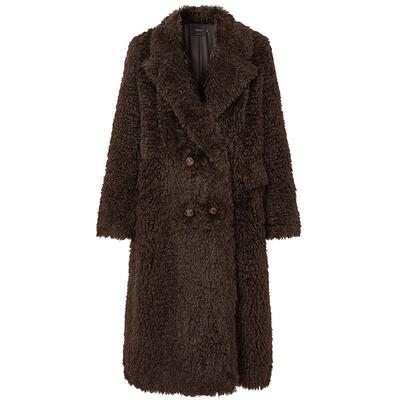 MOFAN摩凡冬新款可可棕毛呢外套