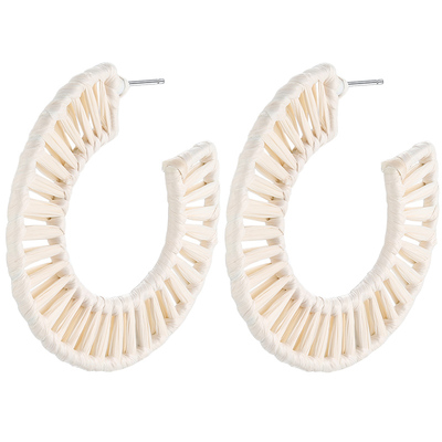 桑蕾手工编制耳环古董