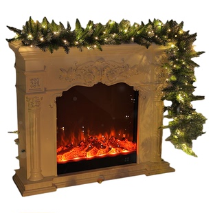 PE加密混合粘雪圣诞节装饰品藤条270cm门挂饰店门饰商场场景布置