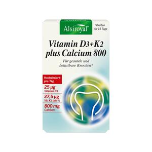 德Alsiroyal艾斯罗拉维生素补钙K维D3钙片中老年强化骨质疏松30粒
