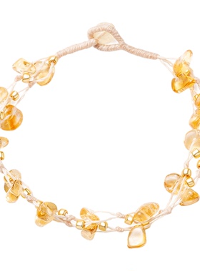 菲珞天然水晶手链女款编织手串