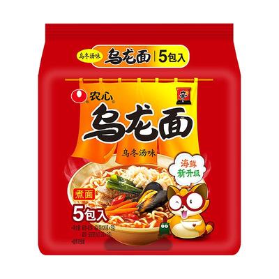 韩国进口农心小浣熊乌龙面5连包