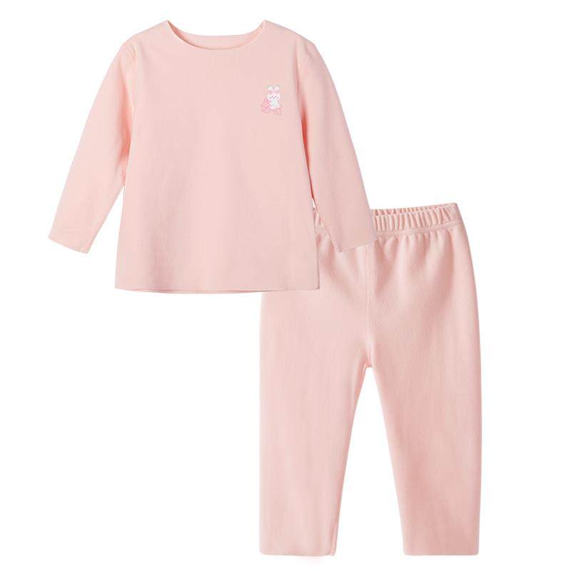 儿童保暖内衣套装发热小女童秋衣秋裤宝宝秋冬家居服男童打底睡衣