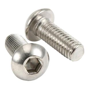 M3盘头内六角螺栓304不锈钢平头内六角螺丝M3*6-30紧固标准件