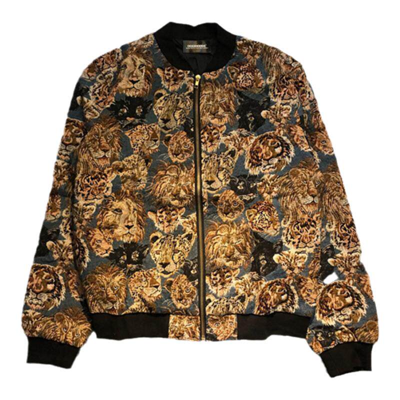 宫廷款 全身动物园绣花 棒球夹克衫 时尚休闲 帅气有型 情侣男女