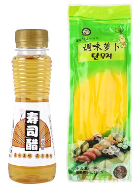 休比寿司醋日式调味萝卜条寿司材料寿司醋食材紫菜包饭套餐