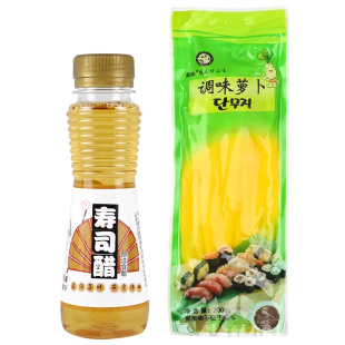 休比寿司醋日式调味萝卜条寿司材料寿司醋食材紫菜包饭套餐