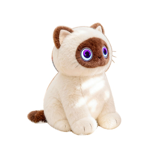 AI玩具智能机器人早教益智对话陪伴毛绒玩偶招财猫电子宠物新礼物