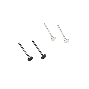 999纯银迷你耳钉圆形钉女养耳洞2023年新款简约小巧耳环耳饰足银