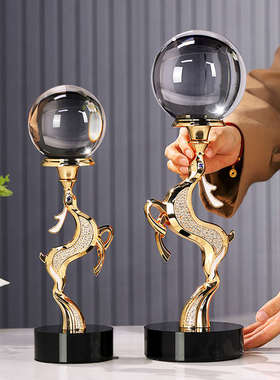 轻奢高档客厅摆件玄关电视柜高端大气高级感工艺品入户艺术装饰品