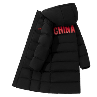 贵人鸟童装男童白鸭绒羽绒服儿童黑色冬装大童2026新款连帽外套女