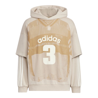 adidas阿迪达斯三叶草新款毛圈布运动连帽男卫衣套头衫 KC2608