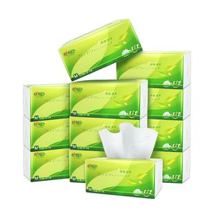 【直播间】心相印茶语抽纸M码150抽12包纸巾实惠装整箱家用餐巾纸