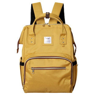 升级版日本乐天妈咪包潮妈外出时尚大容量多功能双肩包防水母婴包