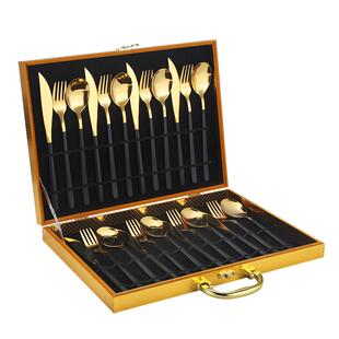 西餐餐具套装304不锈钢高档全套欧式家用吃牛排刀叉勺三件套盘子