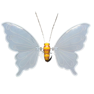 蝴蝶灯造型电动态2025新款户外发光梦幻led亮化水晶可动翅膀七彩