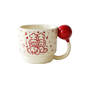 结婚新婚对杯礼物送闺蜜新人新娘情侣陶瓷水杯乔迁之喜礼盒喜糖盘