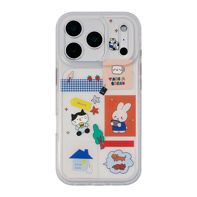 适用苹果17手机壳iPhone17promax新款16Pro防摔18pro保护套15硅胶全包小众高级感独特超好看卡通磨砂