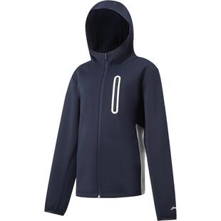 李宁儿童吸汗训练外套2026新款春秋款卫衣男童装女中大童运动春装