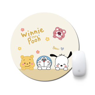 创意可爱小熊鼠标垫女生办公书桌垫护腕电脑键盘垫子ins风书桌垫