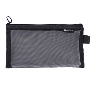 透明网纱笔袋大容量可定制logo简约文具袋来图定做图案宣传笔袋