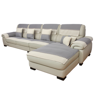 真皮沙发专用沙发垫防滑坐垫四季通用轻奢现代高端贵妃沙发套罩巾